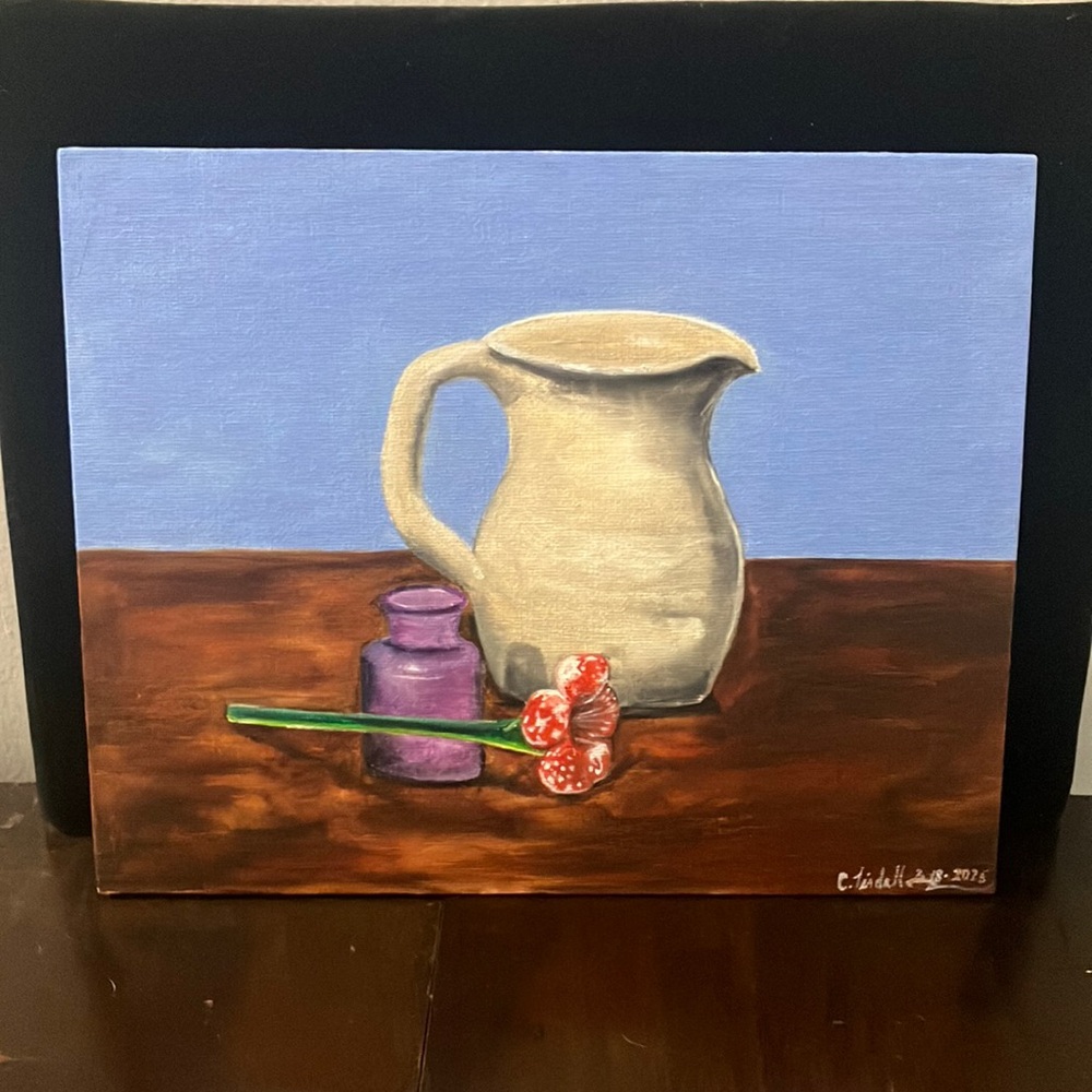 Still Life Oil Painting on 8” x 10” Canvas Panel